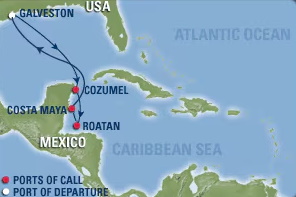 Cruise Destination Map