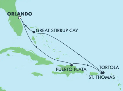 Cruise Destination Map