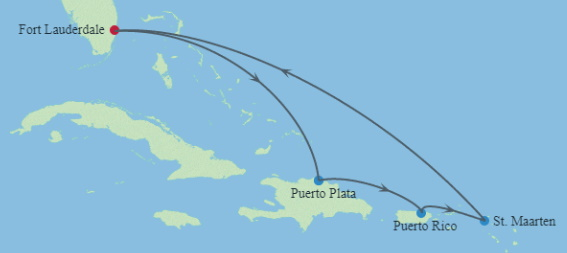 Cruise Destination Map