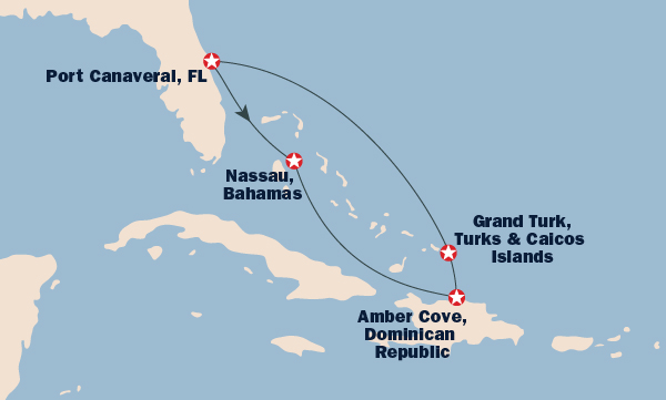 Cruise Destination Map