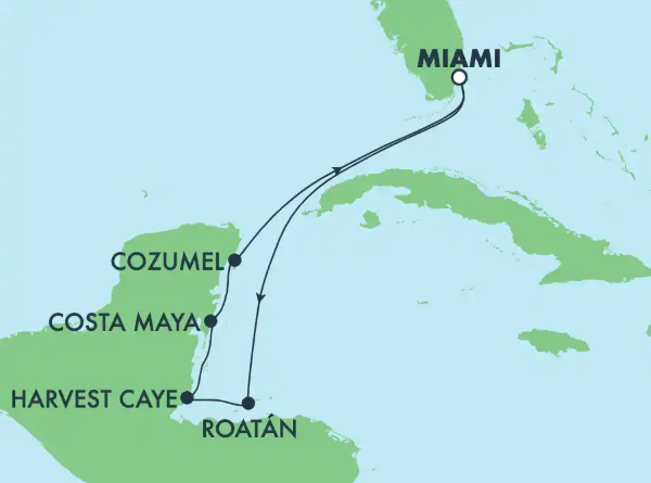 Cruise Destination Map