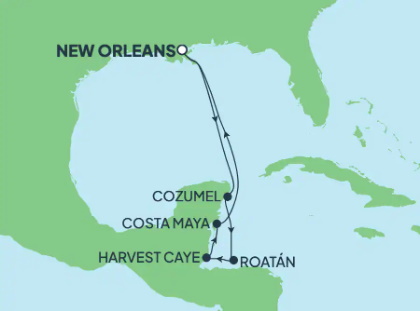 Cruise Destination Map