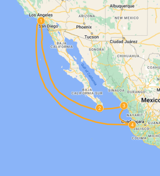 Cruise Destination Map